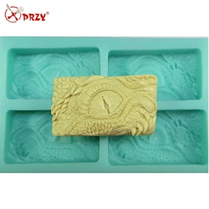 4 cavity dragon eye silicone molds for soap making