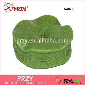 S3073 3d handmade silicone soap mold/ lotus leaf shape mold