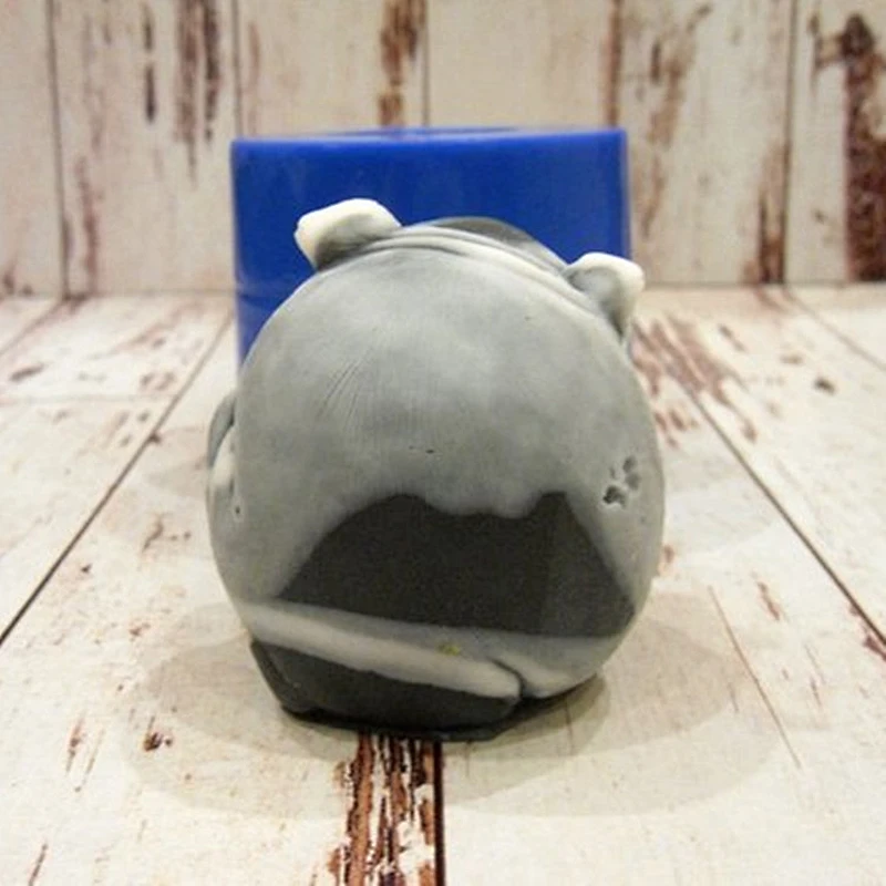 Bulldog Head Soap molds Handmade silicone mold for making soap and candles