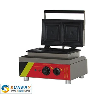 High quality electric automatic grill 2 pcs sandwich waffle maker machine