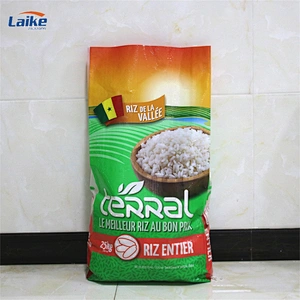 Custom print rice packaging bag 50kg 25kg with logo plastic woven bag pp woven bag for rice flour