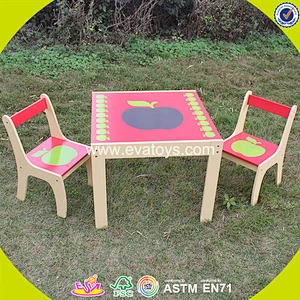 wholesale cheap kids wooden table and chair fashion children wooden table and chair W08G091