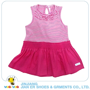 China clothing manufacturer 100%cotton kids dress clothes summer