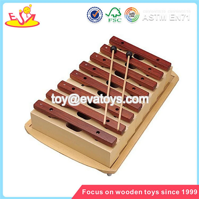 Wholesale new fashion interesting wooden knock piano toy for early learning baby W07C021