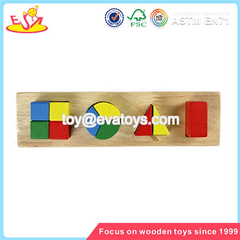 Wholesale new design creative kids wooden magnet jigsaw toy for teaching aid baby W14A091