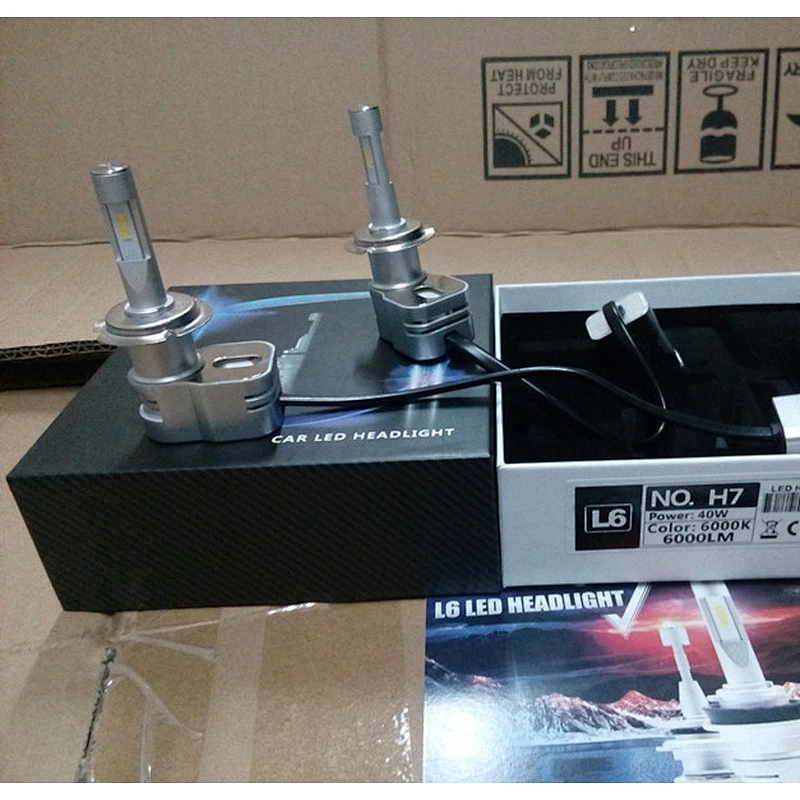 Seoul Y22 Super Bright High Power All in One turbo fan 40W 6000lm H7 car led headlight bulb PX26D motorcycle t5 y19 led bulbs