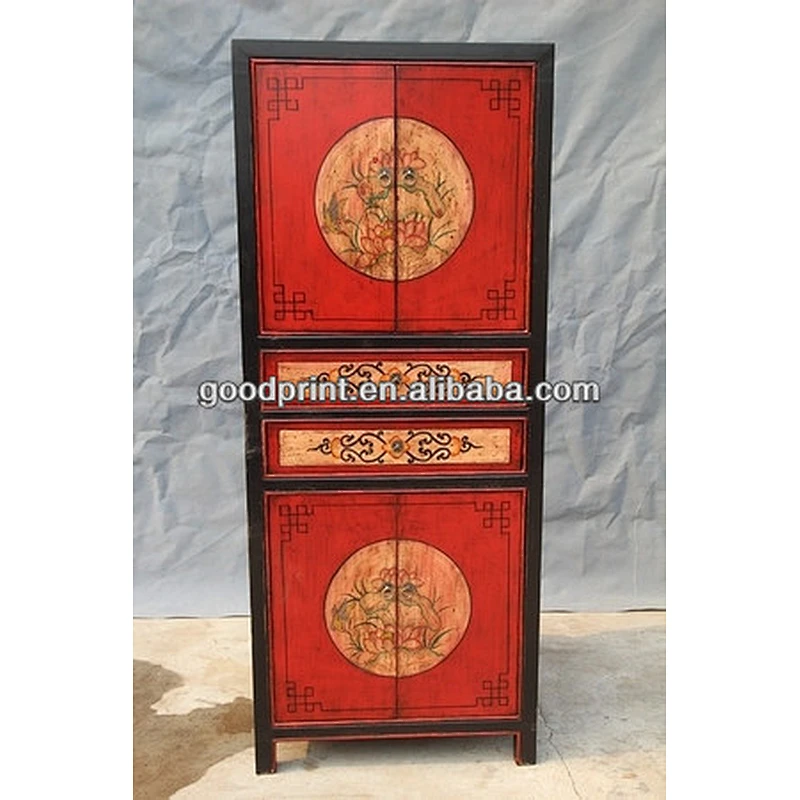 Chinese Antique Furniture-big hand painting Cabinet