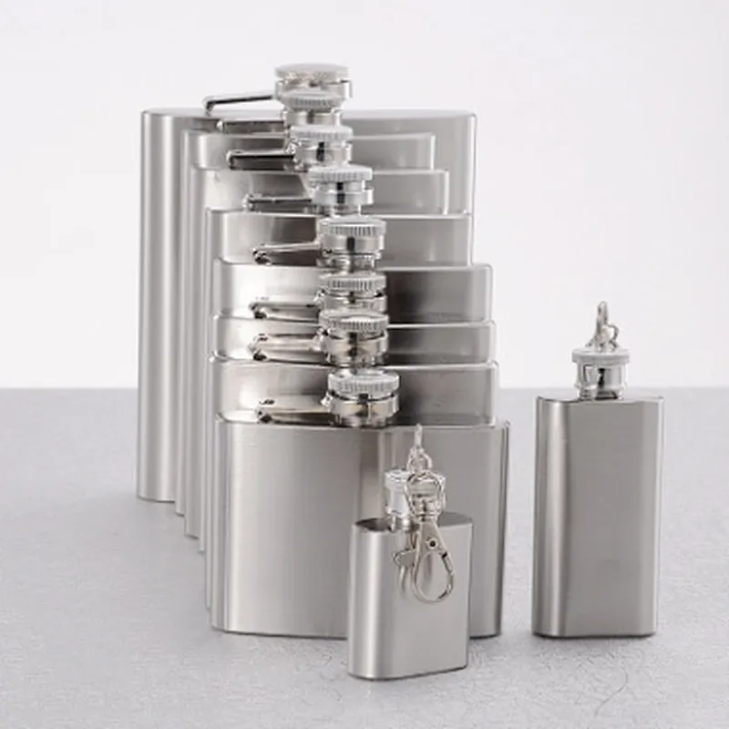Novelty Outdoor Portable 7 Oz Beer Flask Whisky Wine Stainless Steel Bottle
