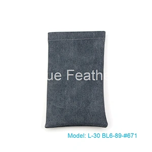 Gentlemen colored Soft PU Leather Sunglasses Pouch