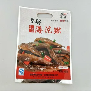 Customized wholesale PE color printing bag with language seafood packaging