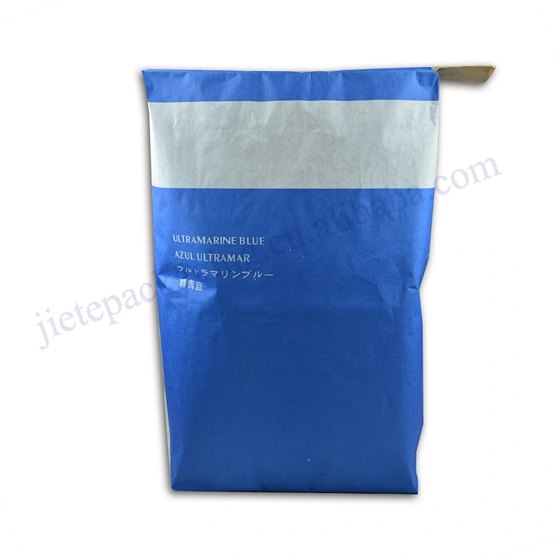 Factory sale 25kg square block bottom stand up kraft paper cement packing bag for chemical,mortar,tile adhesive,gypsum powder