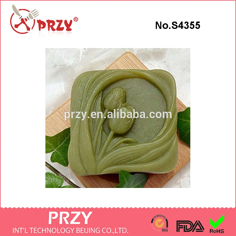S4355 Tulip silicone mold, soap mold, silicone mold