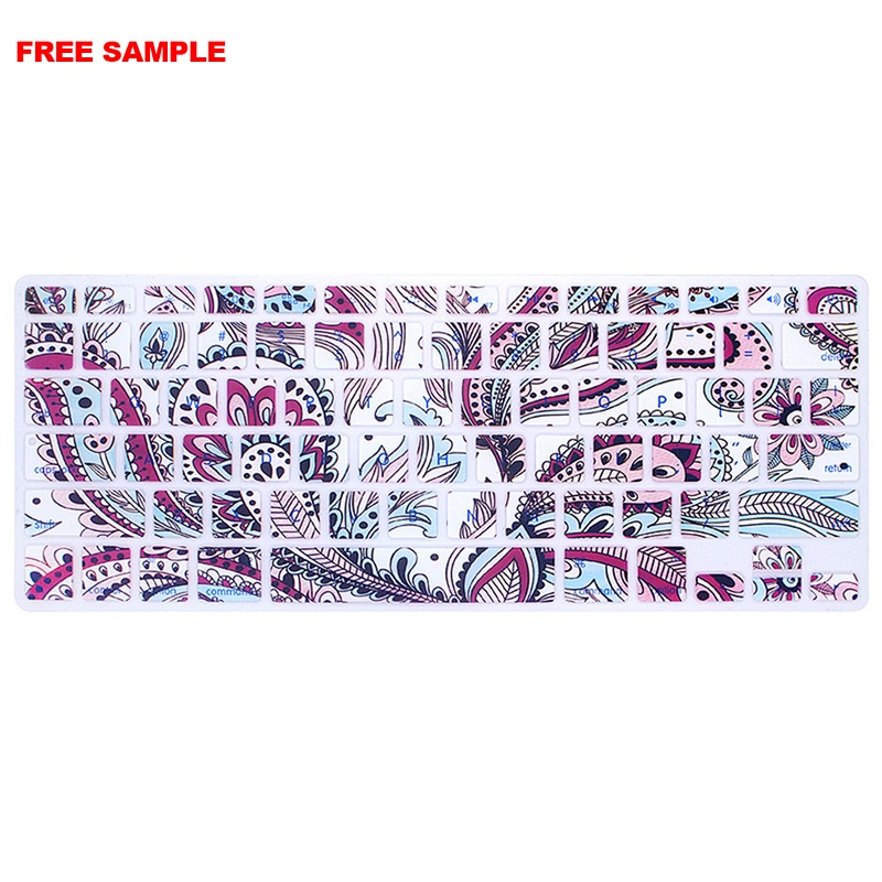 Free Sample aliexpress drop shipping Hot Sale Custom Silicone Keyboard Cover Protector For Macbook Air Keyboard Skin