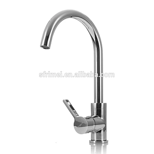 European long neck single handle white stainless steel pull out spring kitchen sink faucet