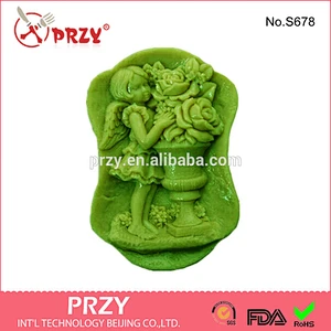 DIY craft handmade angel and flower soap mold