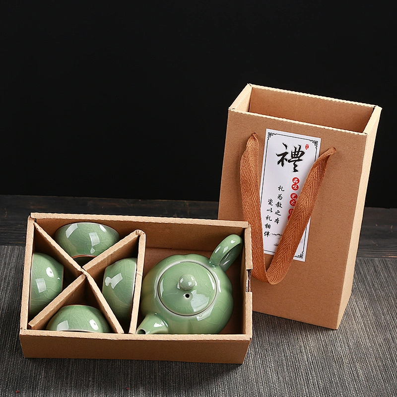 Antique style ceramic tea pot customized mini tea set from china