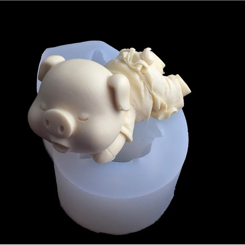 ice cream DIY slobber pig shape mousse cake baking tools silicone mold
