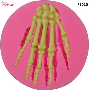 Horrorable Style Silicone Halloween Skull Hand Molds Fondant Silicone Soap Mould DIY Cake Decoration Mold