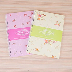 Custom A4 coil spiral binding books student stationery planner exercise craft paper notebook