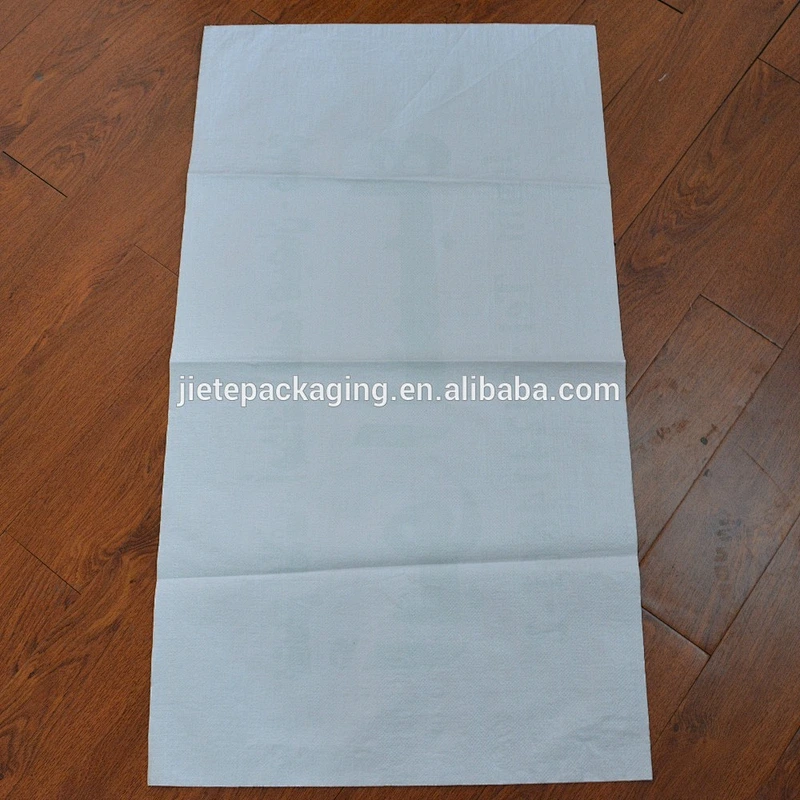 Widespread use strong white plastic packaging sack 150kg animal baby feed bag