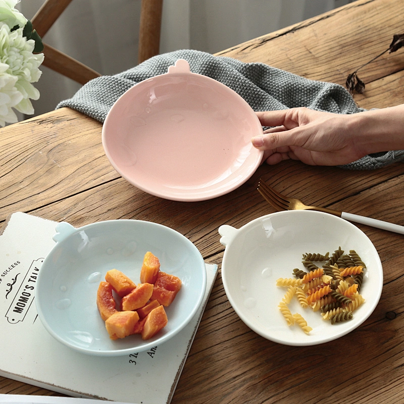 陶瓷托盘快餐盘瓷彩派对餐盘