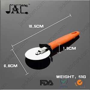 Pizza Cutter Wheel Yellow Handle Best Sharp Cutting
