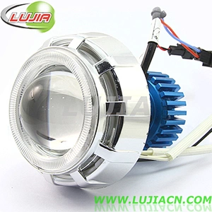 Popular Motorcycle LED Double Angel eyes projector lens / projector lens light / angel eyes motorcycle led projector lens