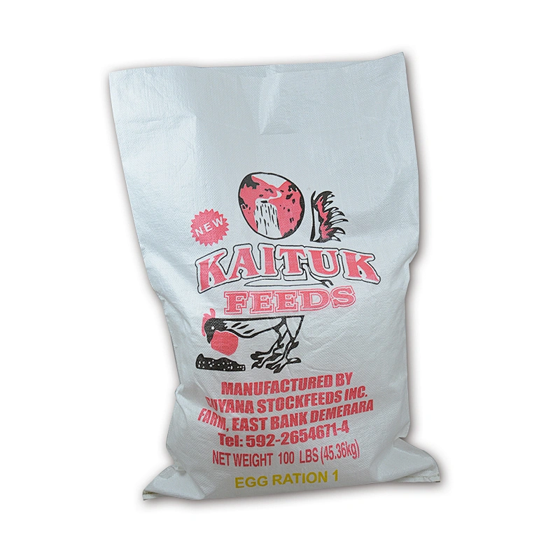 Wholesale 20kg plastic poultry feed bag packing