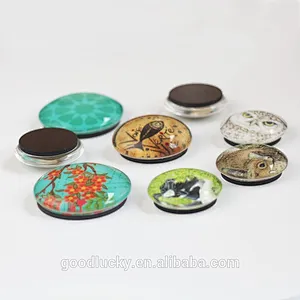 Souvenir gifts tourist custom Glass Crystal fridge magnet for 3D