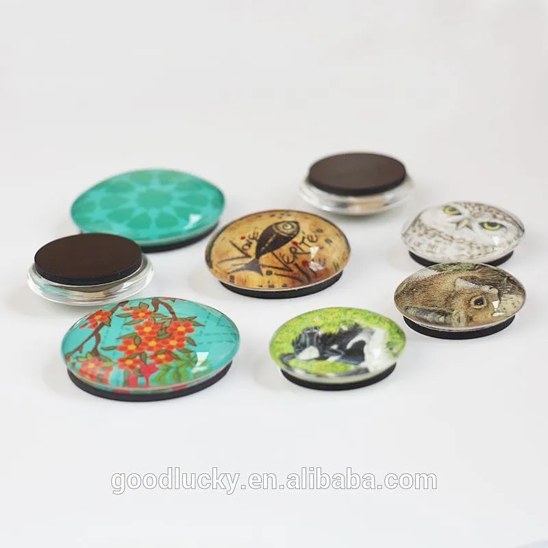 Souvenir gifts tourist custom Glass Crystal fridge magnet for 3D