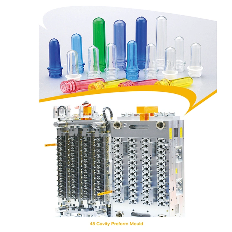 multi-cavity PET preform injection mould