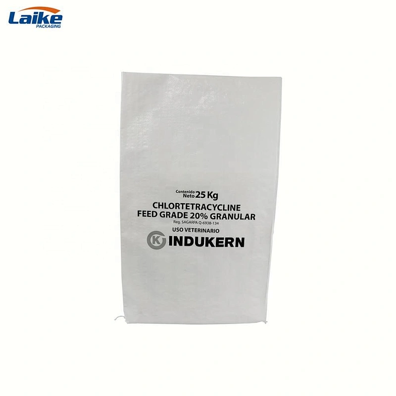 Recyclable offset printing 25kg dimension pp woven fertilizer bag
