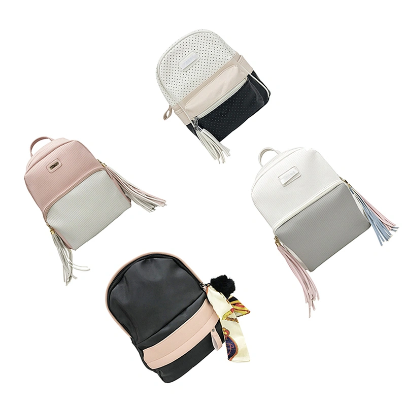 Cheap fashion good quality PVC backpack bag for ladies