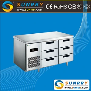 Worktable With Drawer Daily Refrigerator Six Drawers (SY-RT1500GN6 SUNRRY)