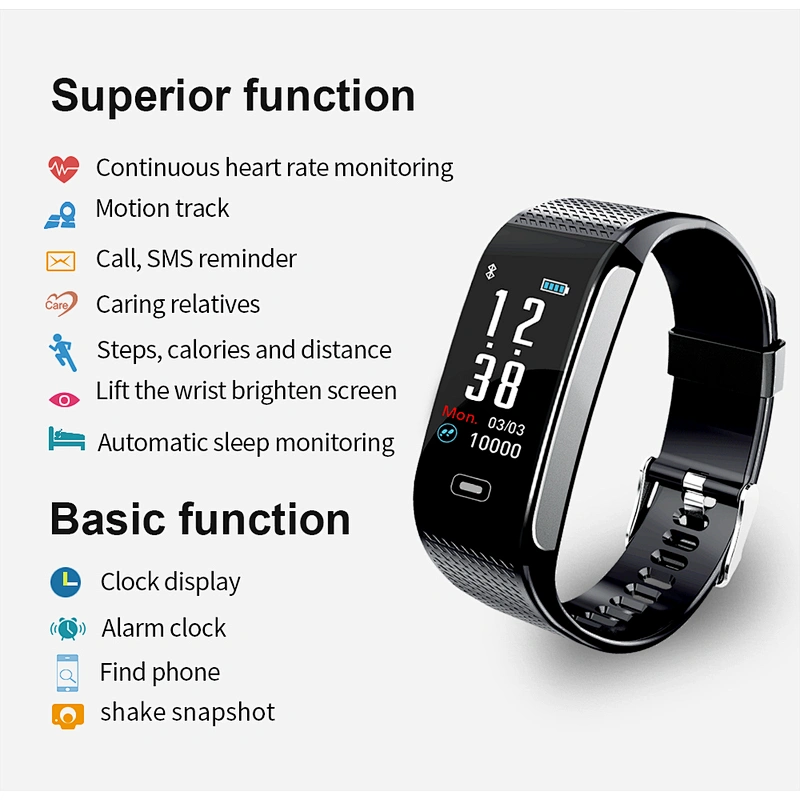 Wholesale high quality smart watches new arrivals 2019 with IP67 waterproof smart bracelet in other phone accessories