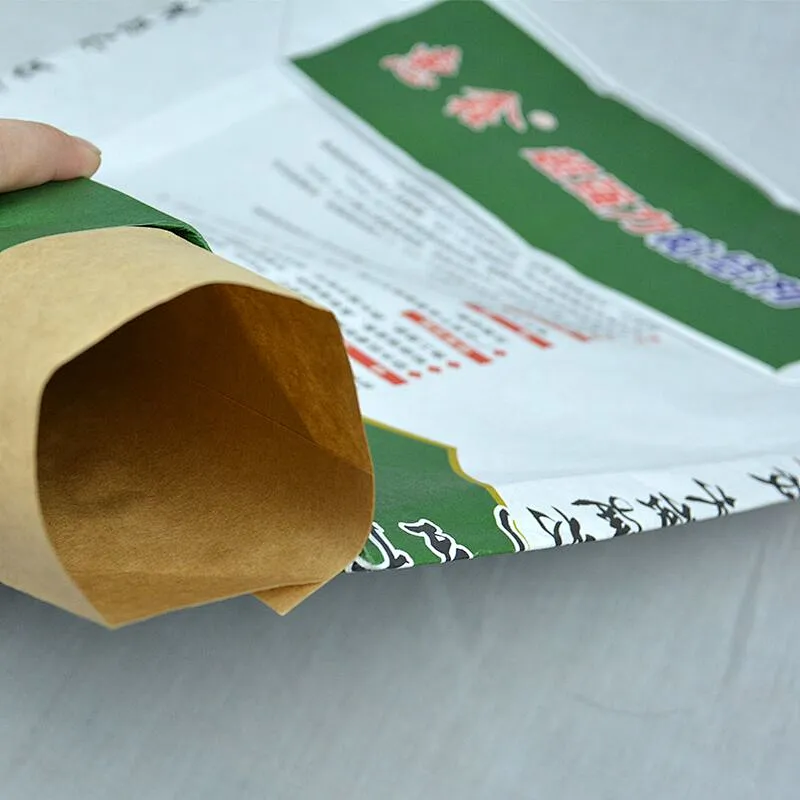 20kg of brown paper four cube valve pocket for cement, tile use