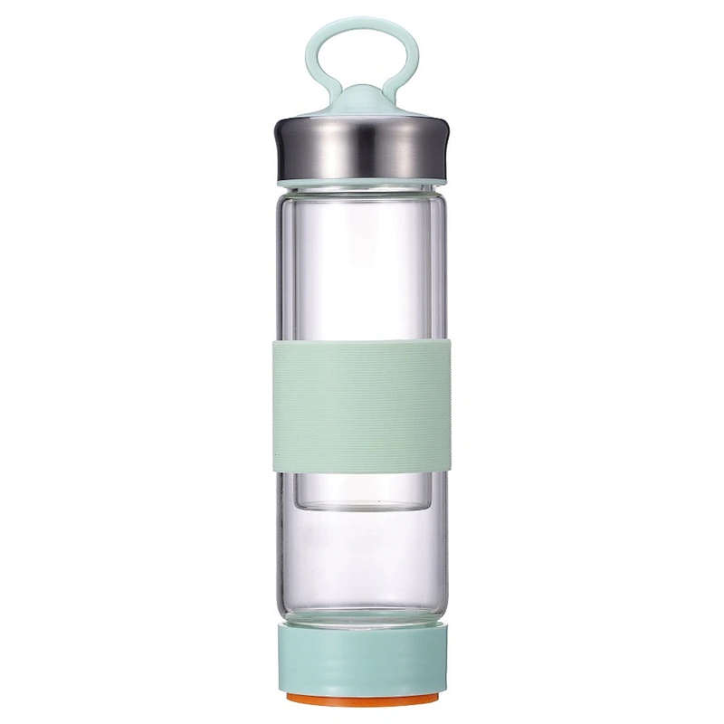 Factory Directly Customized Logo Glass Water Bottle Coffee Cup Outdoor Sports Travel High Quality Water Mug
