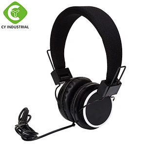 wholesale china factory 40mm speaker earphones wired noise cancelling headphone with mic
