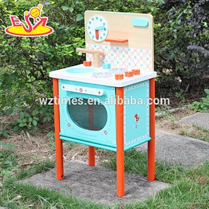 Cocina de juego de madera al por mayor para niños Mejor diseño Cocina de juego de madera para niños Nueva cocina de juego de madera para niños W10C225