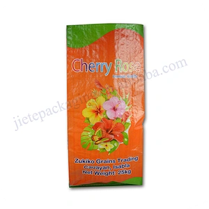 25kg 50kg empty plastic bopp laminated pp woven rice packaging bags sack for grain,seed,corn,feed