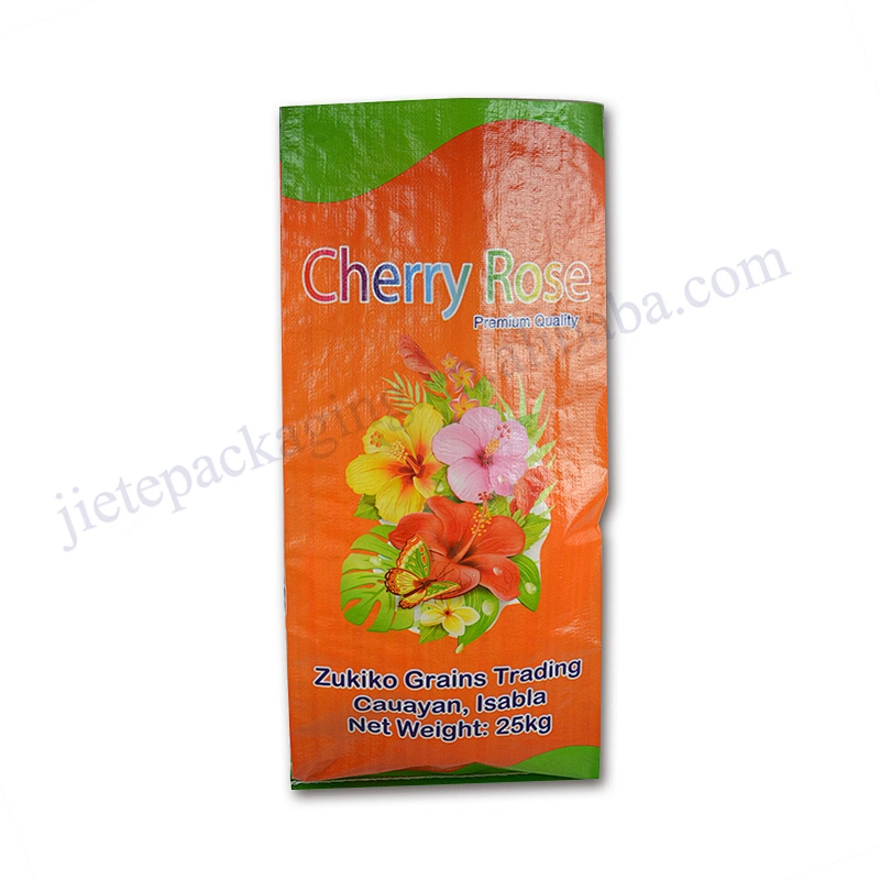 25kg 50kg empty plastic bopp laminated pp woven rice packaging bags sack for grain,seed,corn,feed