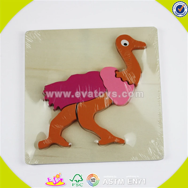 Wholesale top quality wooden baby jigsaw toy hot selling wooden baby jigsaw toy funny toddler puzzle W14G020