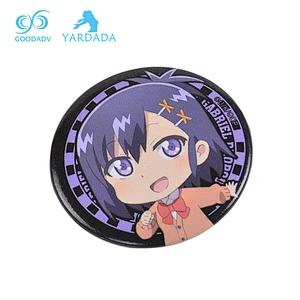 Guangzhou factory lighting up badges led flashing pin badge