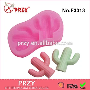 F3313 Cactus Silicone Mold Form For Clay Mold Silica Gel Fondant Cake Mould Wholesale