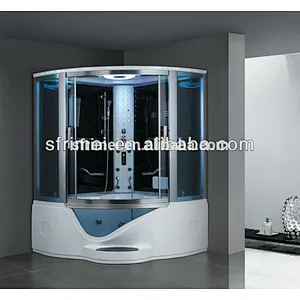 sauna steam shower room with acrylic massage bathtub K-7028