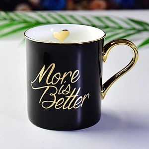 Promotional customized color and logo mug with handgrip for milk