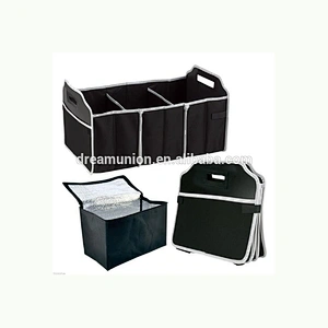Car Truck SUV Van Trunk Organizer Portable Collapsible Removable Thermal Cooler auto storage bag folding Fashionable