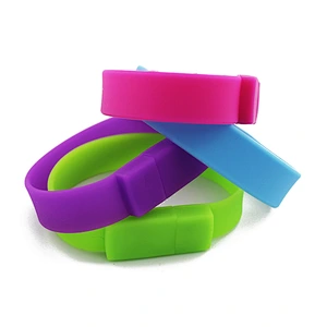 China Wholesale Cheap Bracelet Silicone wrist USB 4GB/8GB Memory Stick With Customized LOGO