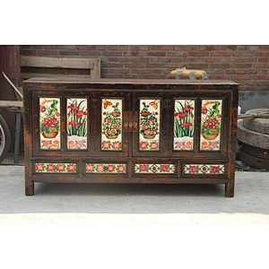 Chinese antique style furniture tibet cabinet