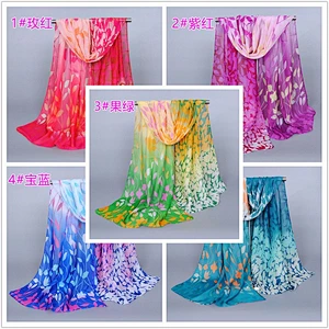 Wool shawl dubai hijab wholesale hand painted silk scarf